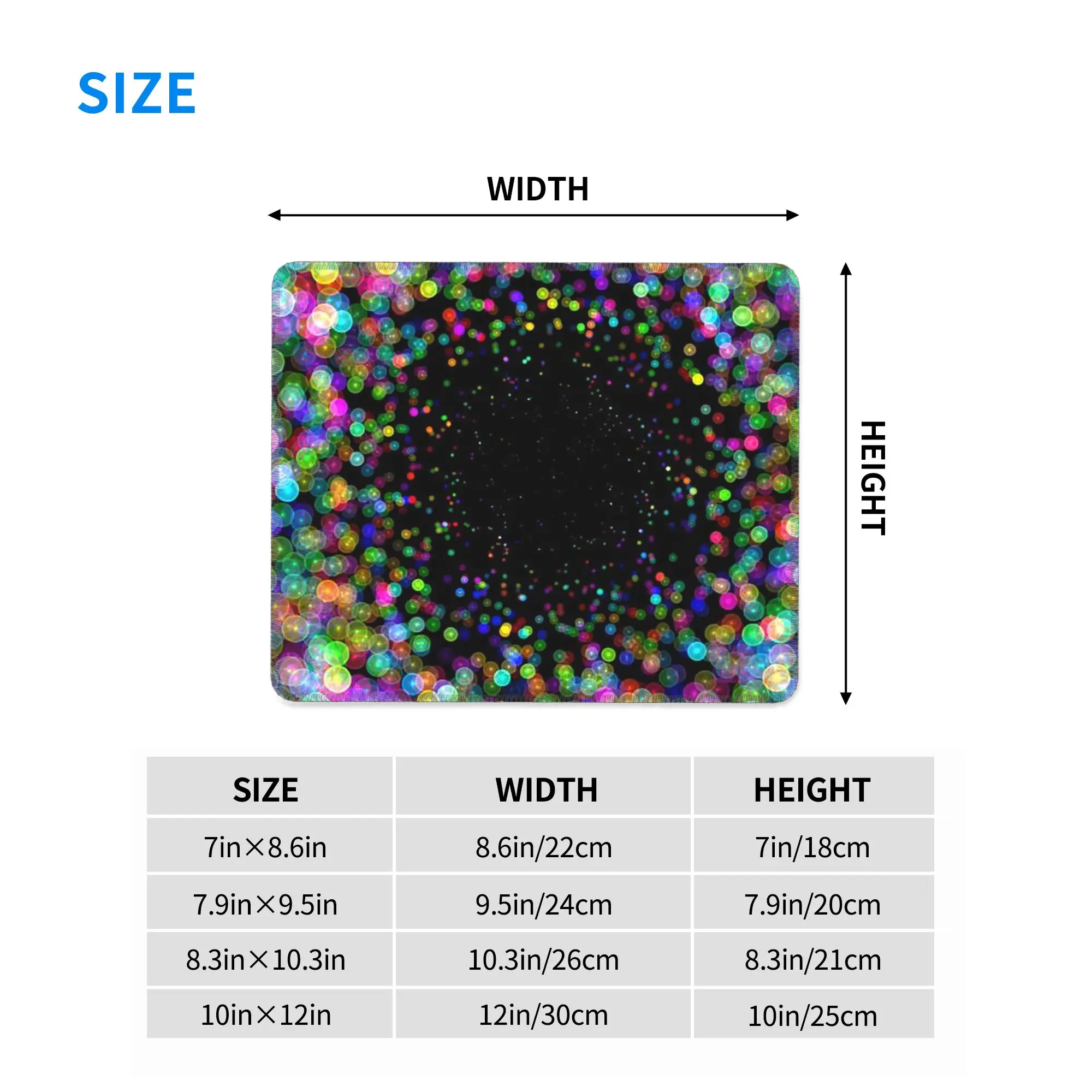 Neon Glow UV Blacklight Activated Glow-in-the-Dark Mouse Pad Computer Keyboard Mouse Mat Gamer PC Laptop Desk Mat Table Mats