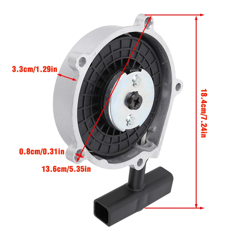 Detachable shock resistant engine traction starter, suitable for hand pulled starter accessories for beach bikes