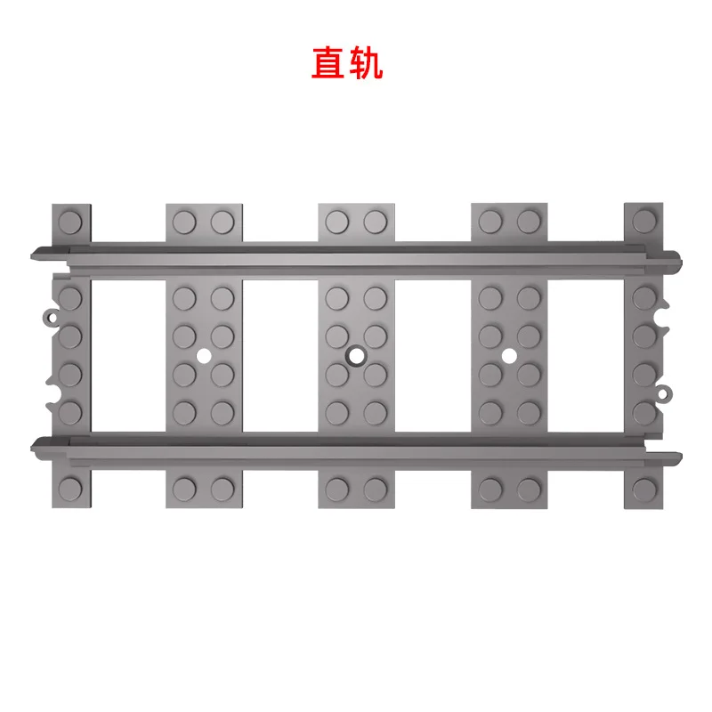 MOC City Trains Flexibele Tracks Zachte Rechte Gebogen Rails Schakelaar Bouwsteen Creatieve Modellen Spoorwegen Kinderen Speelgoed verjaardagscadeau
