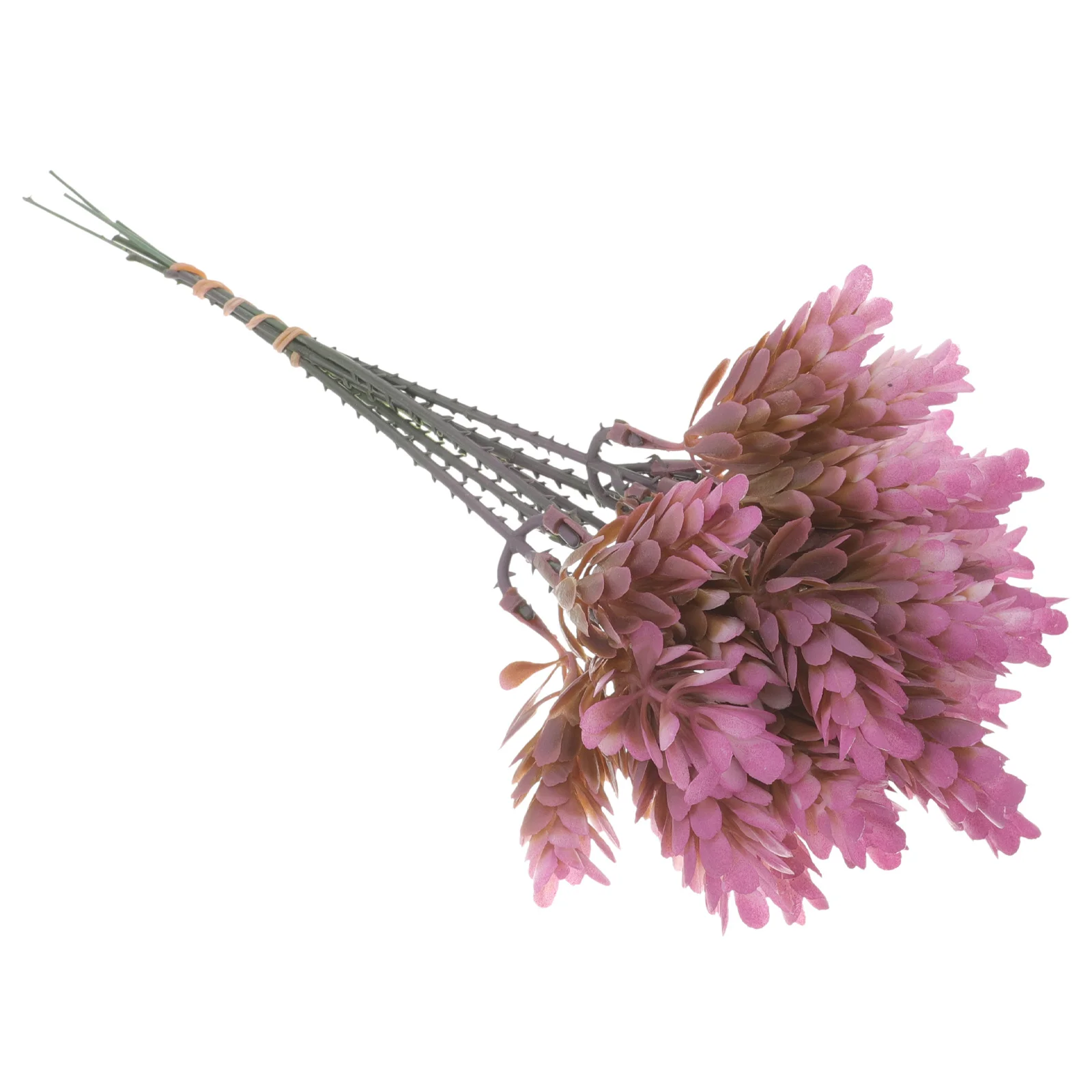 

5 Branches Fake Artificial Pineapple Grass Purple Faux Leaves Plastic Greenery Decor Party Home Kitchen Decoration Photo Props