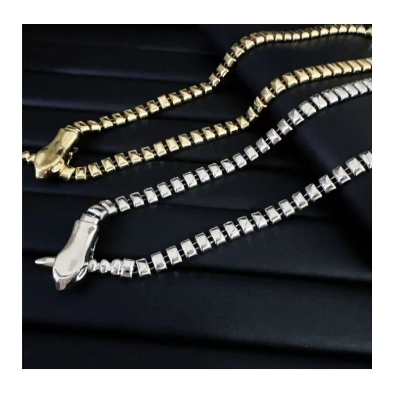 

Metal Serpentine Unique Personality Clavicle Chain Niche Design High Sense Light Luxury Temperament Versatile Necklace