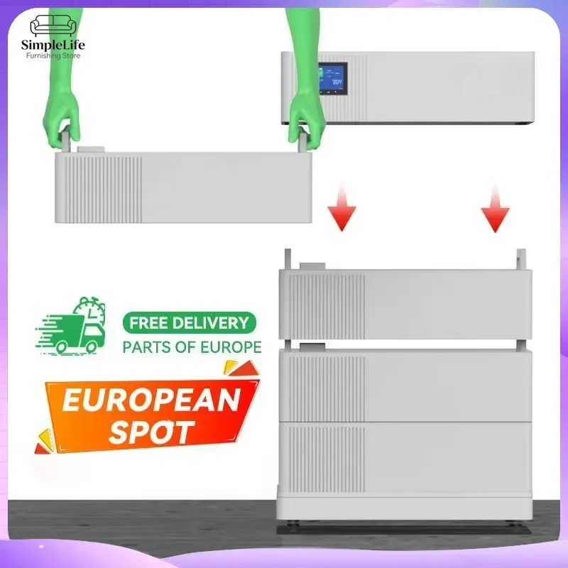 EU Stock 10KW 20KW High Voltage Lithium Ion Battery Pack Solar Energy Storage System IP65 Outdoor Indoor BMS Home Power Wall