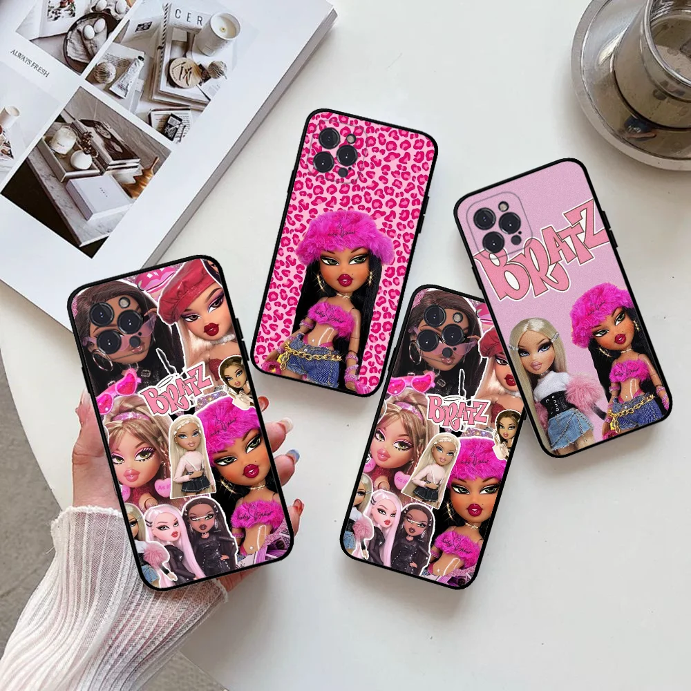 Fashion B-Bratz Doll Phone Case Silicone Soft For Iphone 16 15 14 13 12 11 Pro Mini XS MAX Plus X Cover