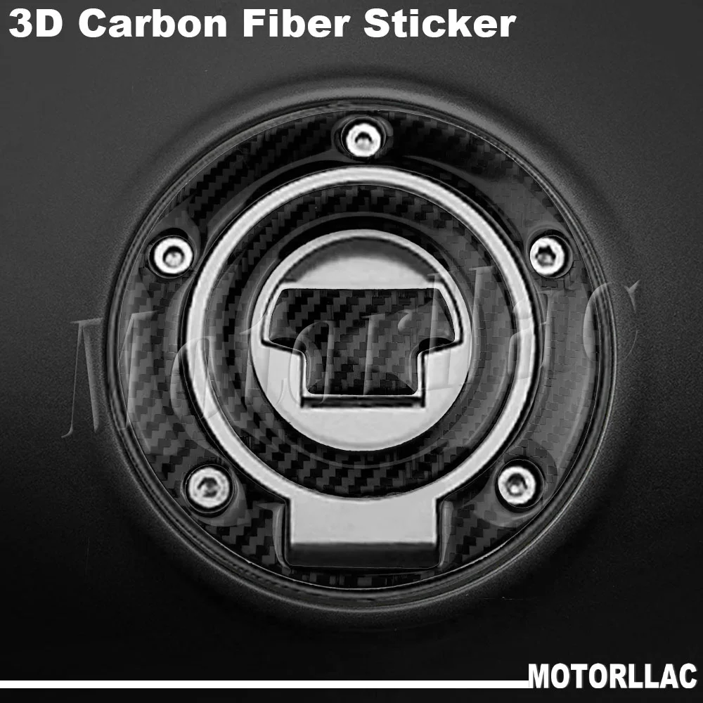 

For Yamaha YZF R1 R6 MT-07 MT09 Tracer 700 900 3D Carbon Fiber Motorcycle Fuel Tank Sticker Gas Cap Protection Decal Accessories