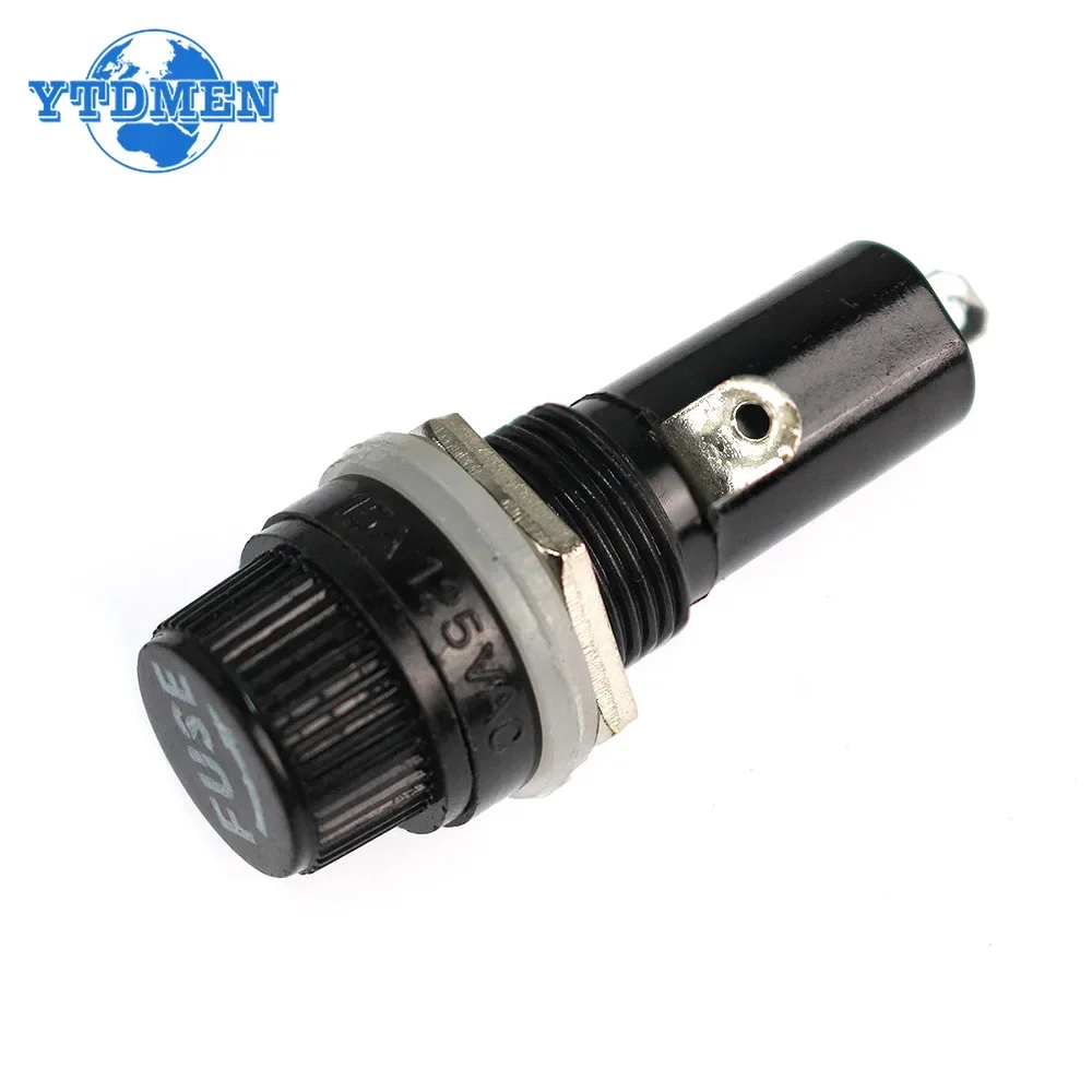 5 قطعة أصحاب الصمامات 5*20 مللي متر 6*30 مللي متر الأسود التأمين أنبوب المقبس فيوز حامل ل 5x20 مللي متر 6x30 مللي متر لوحة التأمين