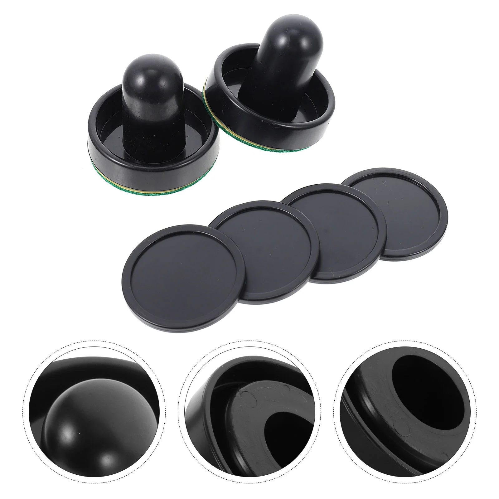 

2 Sets Ice Hockey Machine Air Pucks Wear-resistant Paddles Pushers Accessory Supply