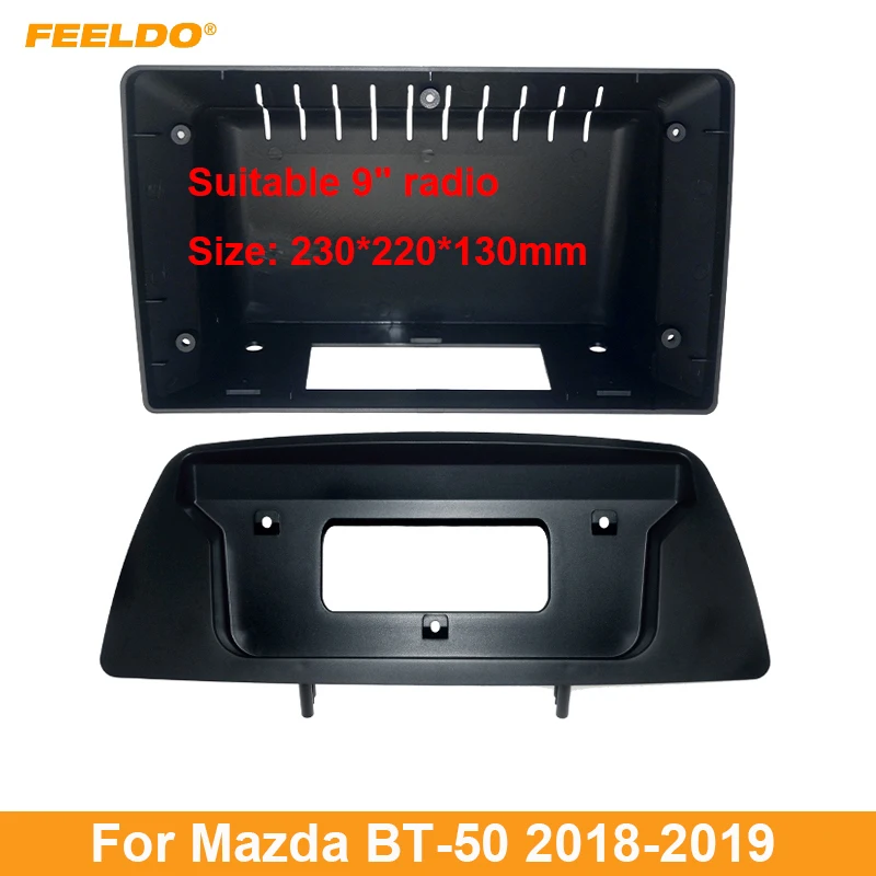 FEELDO Car Audio 2DIN Fascia Frame Adapter For Mazda BT-50 9