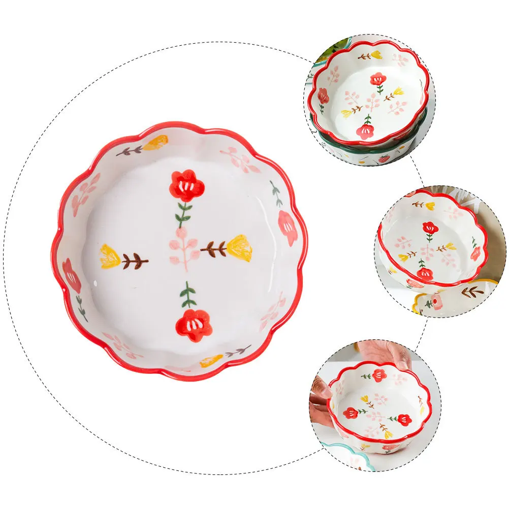 

Керамическая салатница тщательного изготовления, идеально подходящая для фруктов, десертов, завтраков, семейного подарка, керамическая миска