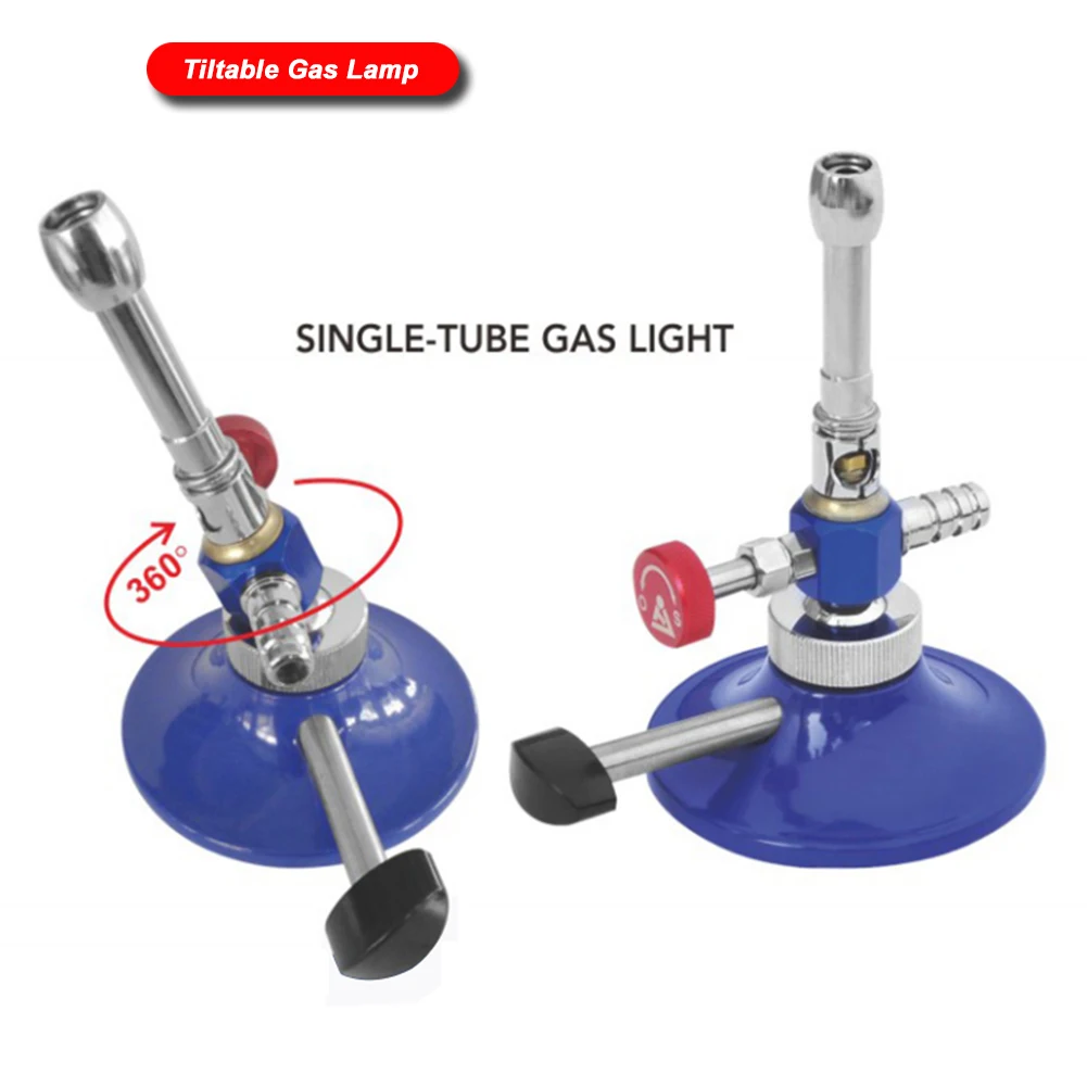 3 Types Dental Propane Gas Light Rotatable Micro Bunsen Burner Single/Double Tube/Tiltable Heating Lamp Dental Lab Equipment