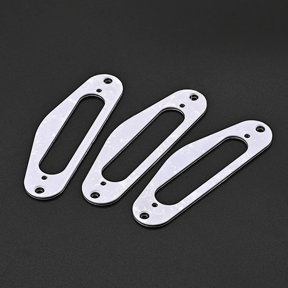 

Guitar Pickup Ring Electric Guitar Accessories Metal Rings Replacement Parts Musical Instrument Supply White Color Easy
