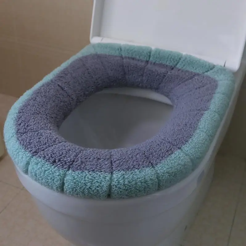 厚みのある便座カバー冬新作バスルーム必需品大人用非使い捨て和風トイレ外カバー