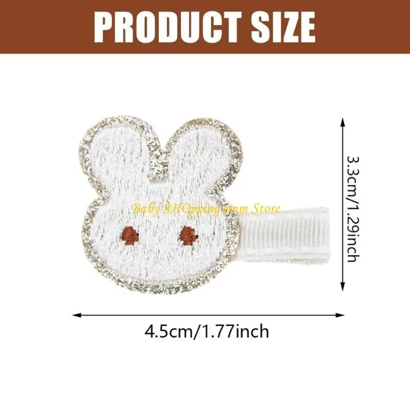 23GD urocze klipy z włosami królika poliestrowa lekka spinka do włosów Piękne włosy barrettes