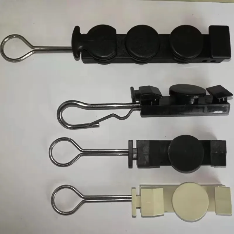 1666-6 S-Type Overhead Line Fitting FTTH Hardware Drop Cable Anchoring Clamp For Outdoor Optical Network Wiring
