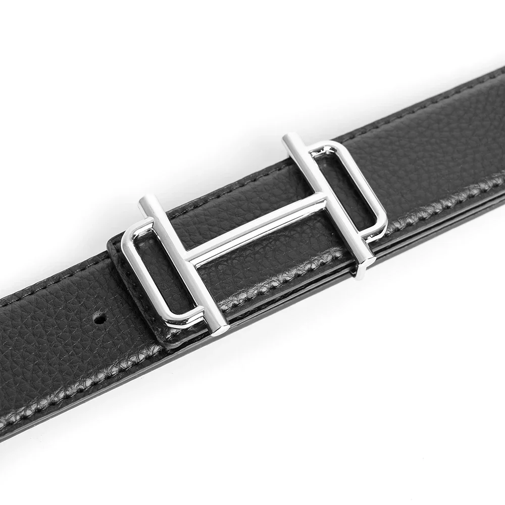 

2024 Luxury Designer Pin T Buckle Belt Men High Quality Women Genuine Real Leather Dress Strap for Jeans Waistband Western Goth