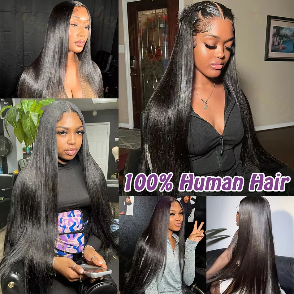 40 50Inch Remy Bone Straight Bundles Human Hair 100% Unprocessed Brazilian Human Hair 4 5 Pcs Virgin Raw Hair Extensions Bundles image 6