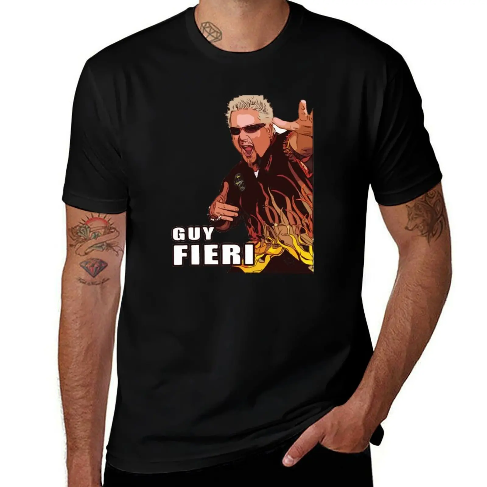 guy fieri T-Shirt Light Athletic Short Sleeve Tee Shirt
