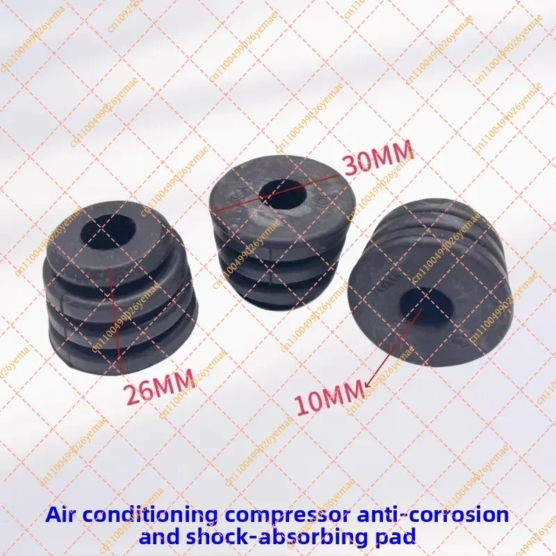 Air Conditioner Compressor Vibration Damping Rubber Pads Replacement Anti-Vibration Shock Absorber 3Pcs