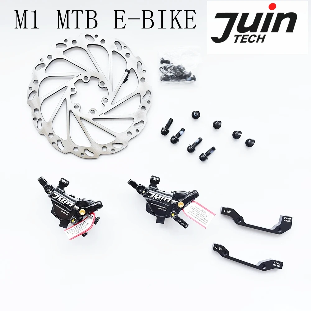 Juin Tech-M1 Mountain Bicycle Electric Bike Disc Brake Set, Cable