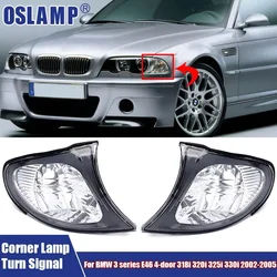 Turn Signal Light Left Right Front Corner Lamp For BMW 3 series E46 4-door 318i 320i 325i 330i 2002-2005 63137165859/63137165860