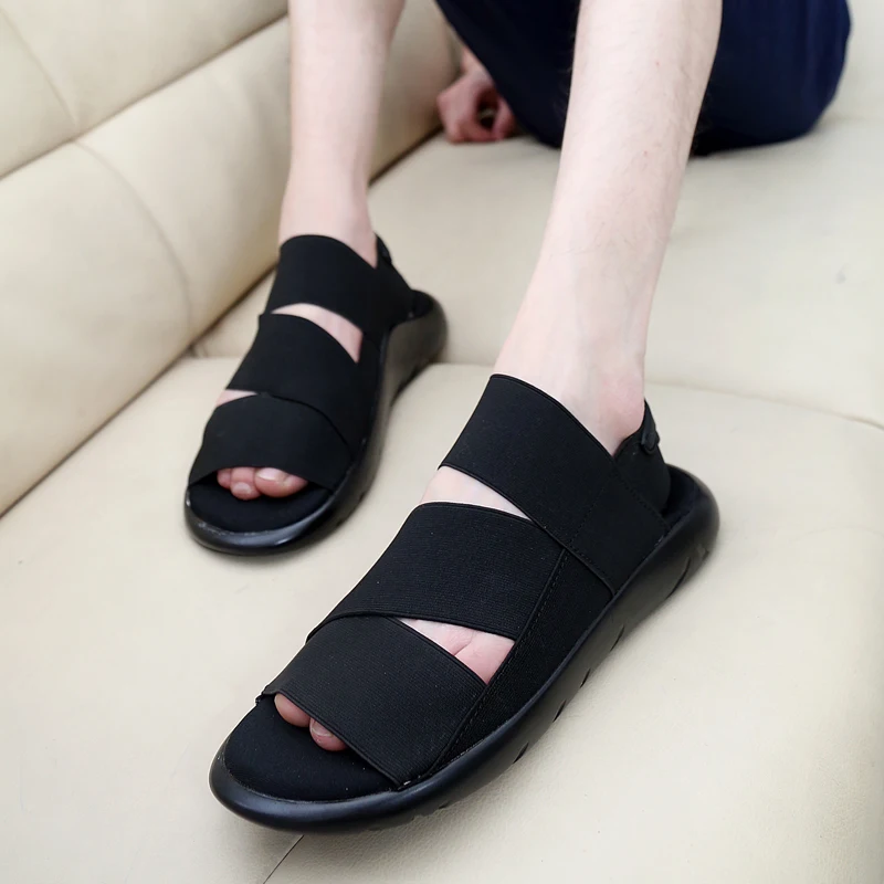 STRONGSHEN Summer Men Roman Sandals Outdoor Lightweight Non-slip Breathable Roman Couple Casual Shoes Fashion Beach Sandalias