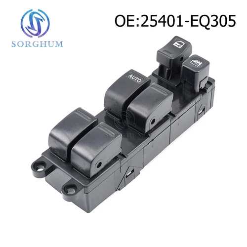 Imagen 1 del producto Sorgo 25401-EQ305 25401EQ305 regulador de interruptor de ventanilla eléctrica principal para Nissan x-trail 2002 2003 2004 2005 2006 2007 piezas de automóvil