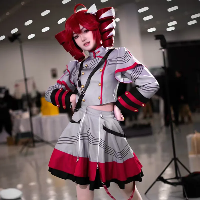 

Teto Kasane Cosplay Costume Virtual Singer Cos Dress Full Set Anime Outfit for Women Halloween Carnival Fancy Party Suits