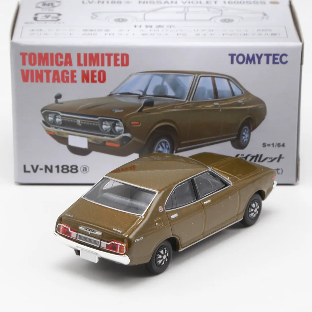 Tomytec Tomica TLV N188A 바이올렛 1600 SSS JDM 한정판 시뮬레이션 합금 정적 자동차 모델 장난감 선물