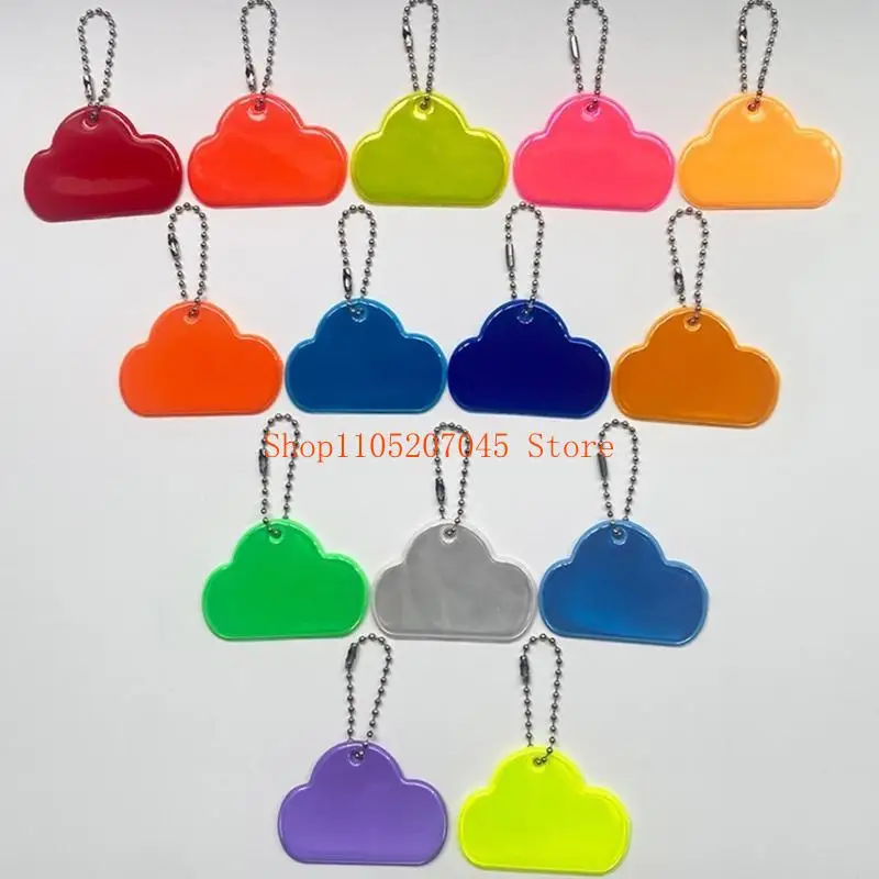 37cd General Reflective Color  Fluorescent & Waterproof Bag Charm Multifunction Reflective for Increased Night Visibility