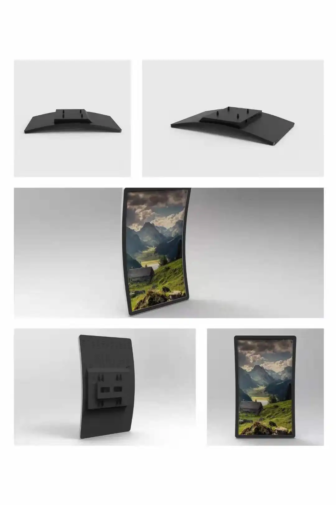 New Design 300cd/㎡ C Shape Brightness 43 Inch Curved Touch Screen Curved Screen Touch Integrated Machine Digital Screens