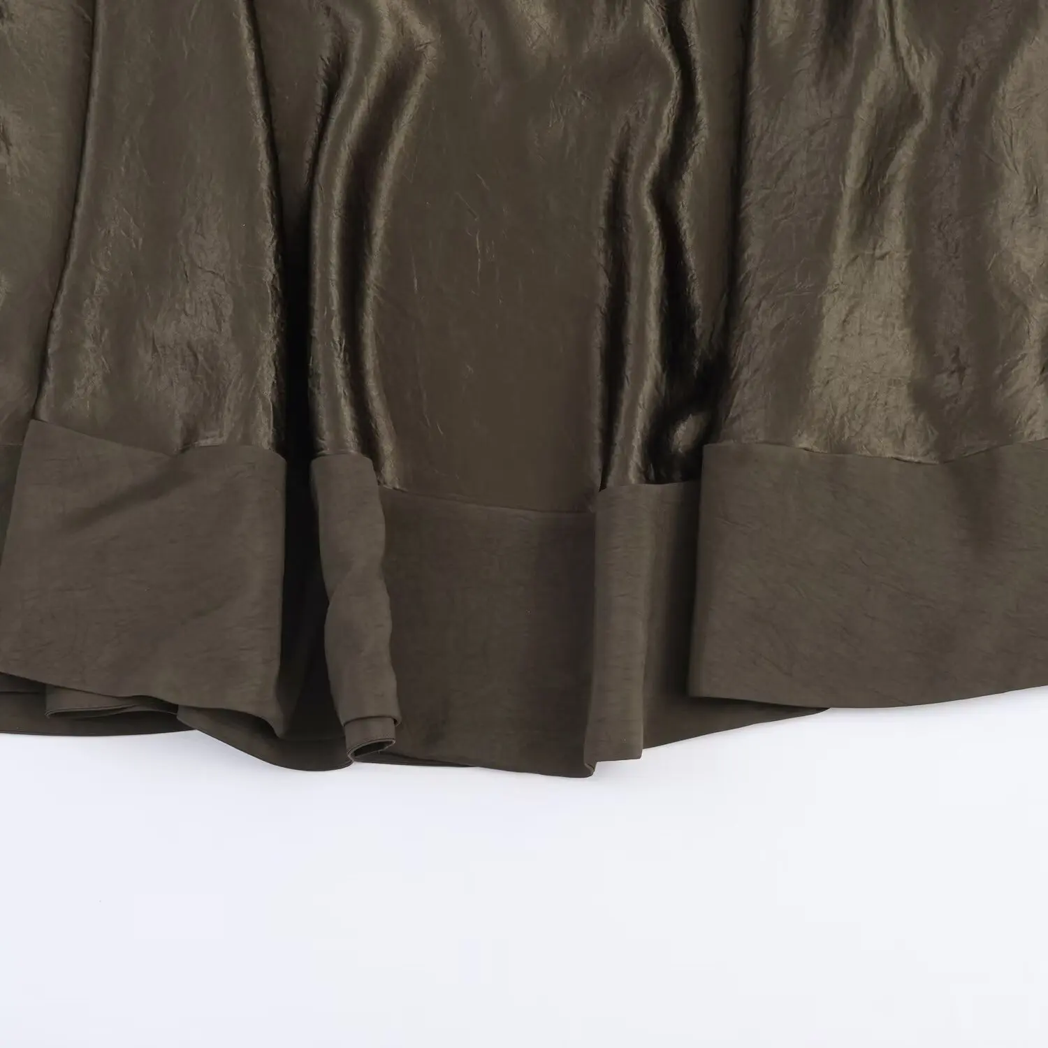 Women Pleated Midi Skirt female Elegant Long Skirts New Fashion Satin Lady Spring Summer high street Evening Party Skirts Mujer