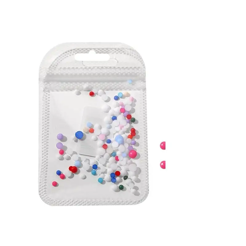 Trendy Polka Dots 3D Resin Nail Art for a Colorful Summer Experience