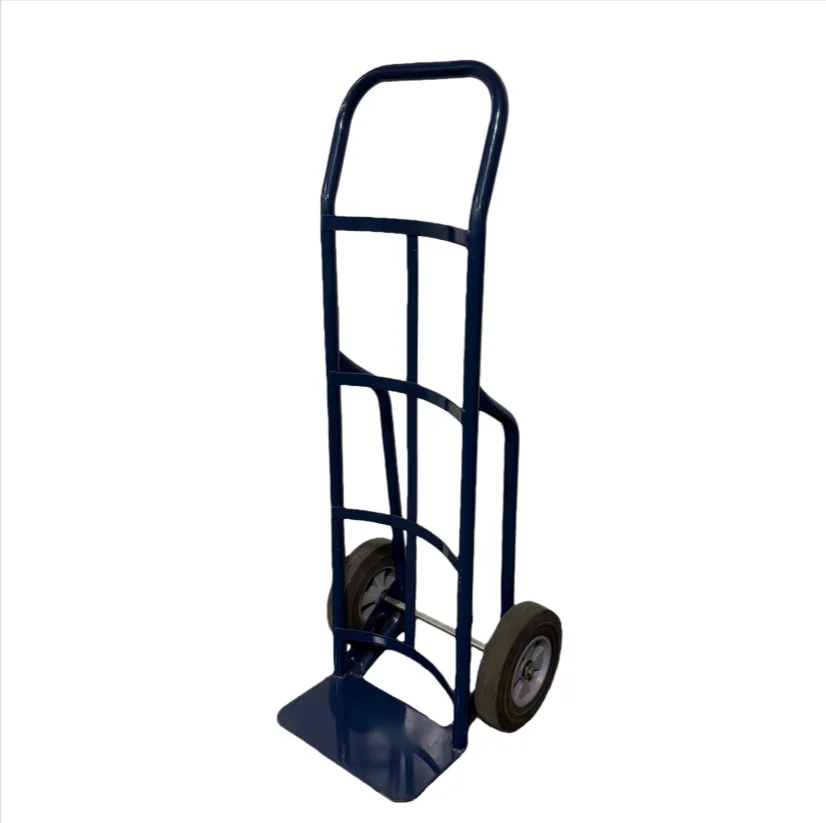 

Промышленная тележка-платформа из стали для тяжелых условий эксплуатации, 2 прочных резиновых колеса, прочная горизонтальная ручка-кольцо, для хранения и покупок, ODM