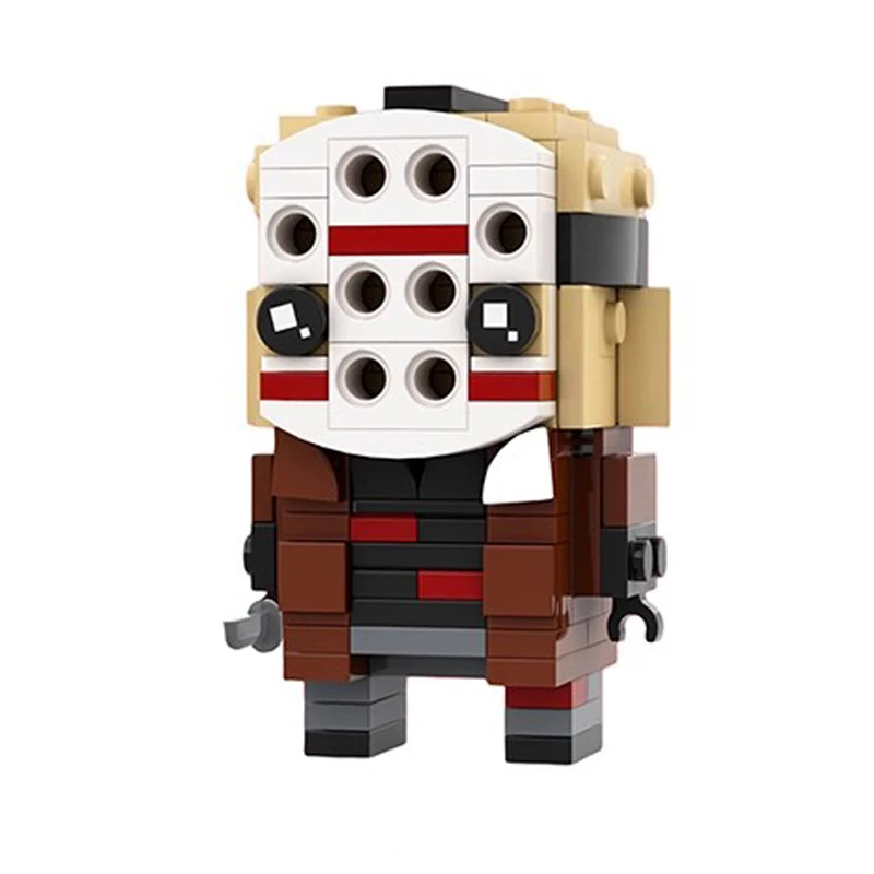 

MOC Classic Horror Movies Figures Mask Jason Bricksheadz Building Block Square Head Collection Bricks Kid toys Halloween Gifts