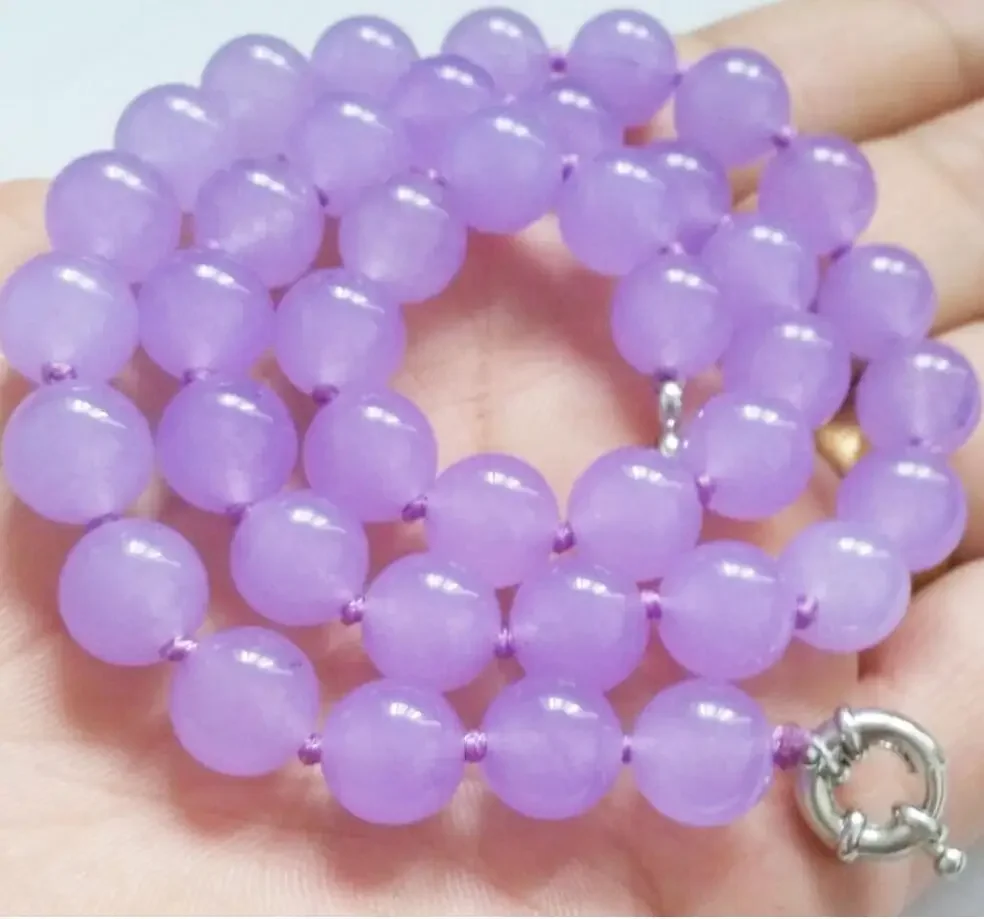 

Genuine 10mm Alexandrite Gemstone jade Round beads Jewelry Necklace 18" AAA Grade
