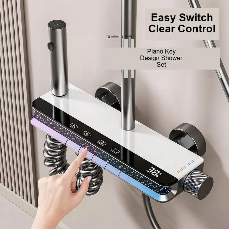 Copper Shower Shower Set Toilet Bathroom Pressurized Nozzle Household Bath