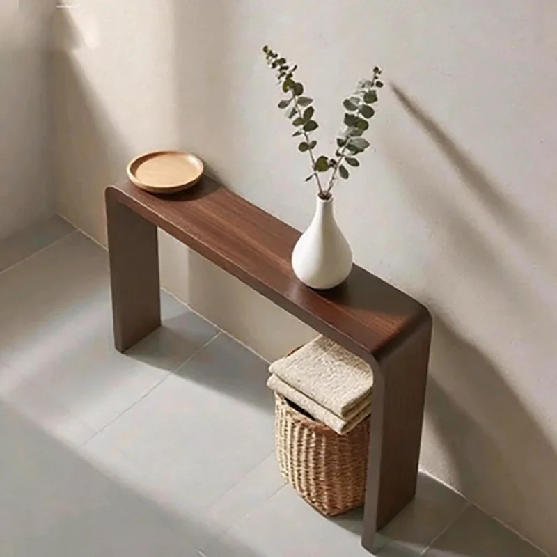 Wabi Sabi Minimalist Console Table Vintage Rustic Premium Classic Console Table Compact And Delicate Mesa Living Room Furniture