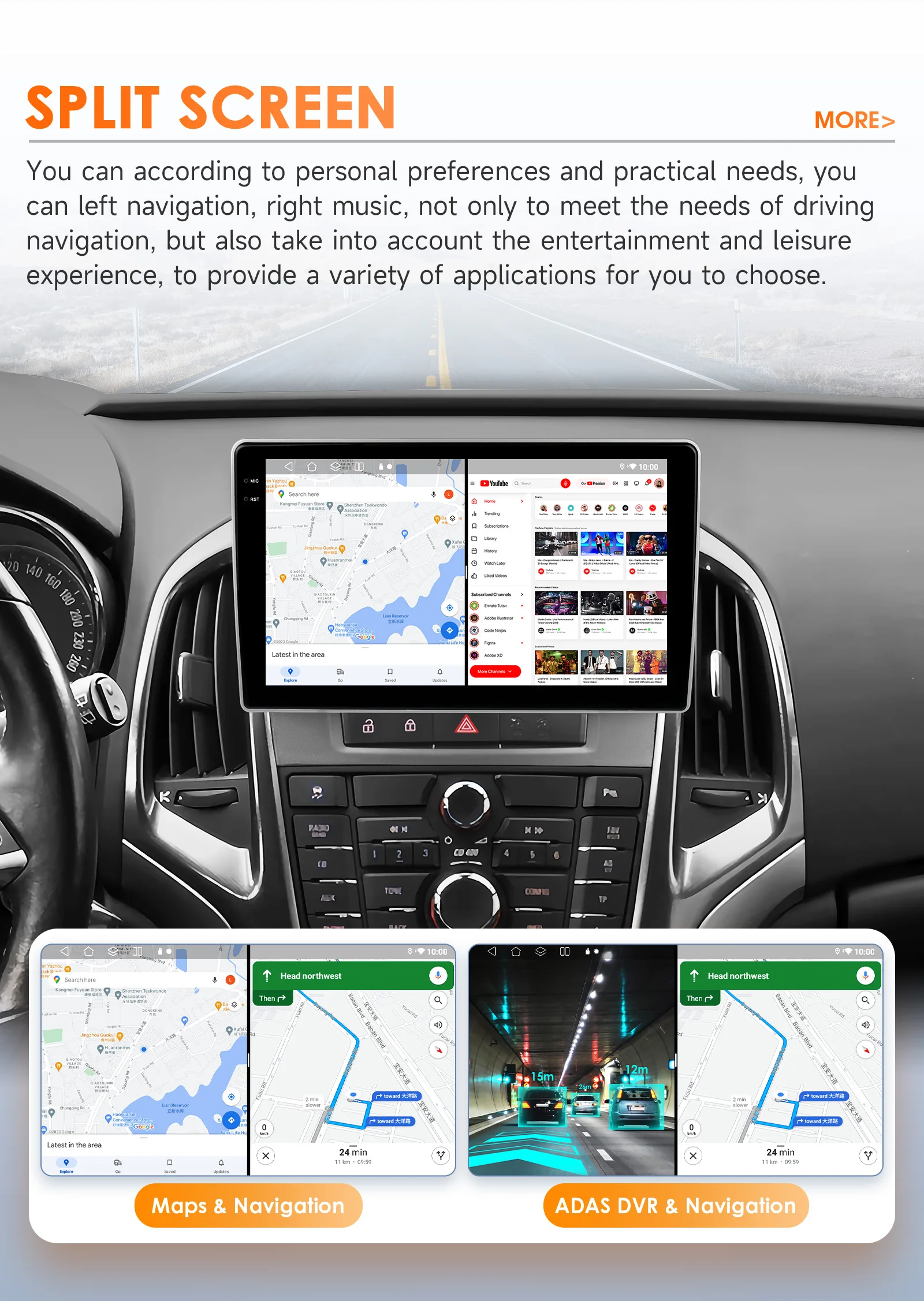 Hizpo Autoradio für opel astra j 2013-2017 buick excelle 2 2013-2018 Multimedia-Player navi gps Stereo Carplay Android Auto WiFi – Detail 32