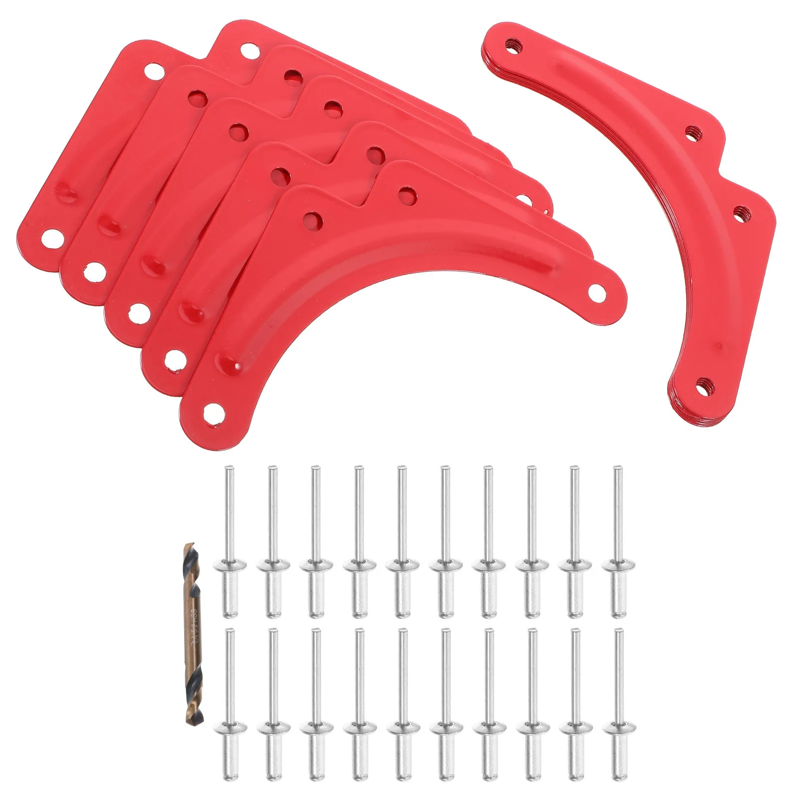 

10 шт. Усиленные крепежные элементы из алюминиевого сплава, угловые кронштейны, запасные части для бамперов, треугольный дизайн, прочные