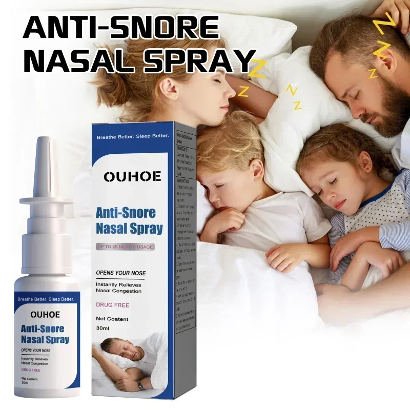 Anti-snoring nasal spray relieve nasal congestion discomfort clean Nose cavity Chronic Rhinitis Sinusitis Treatment Health Care