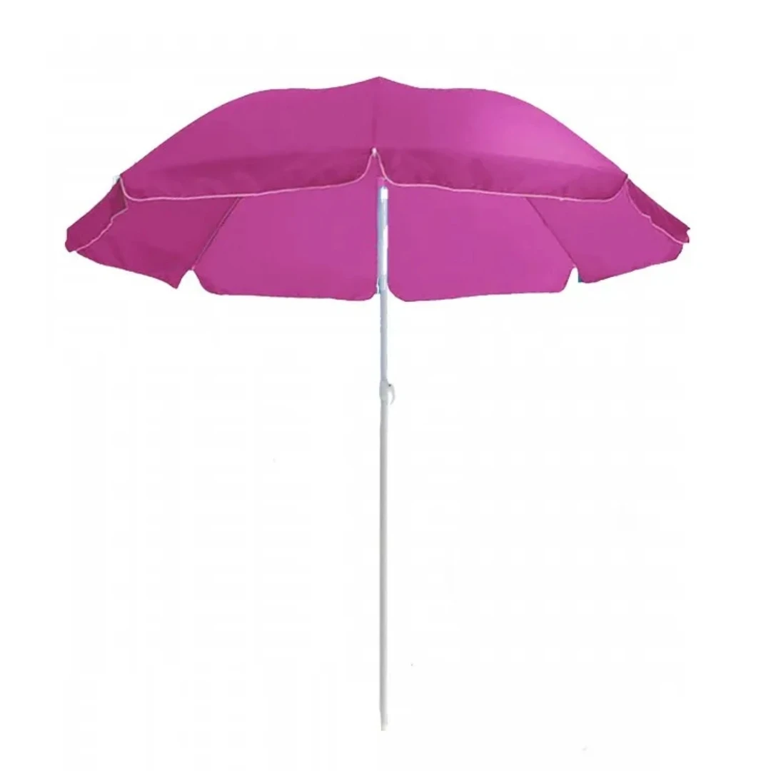 180 Cm Uv-Bescherming Strandparasol Winkel Buiten Tuinparaplu Kleur Willekeurig