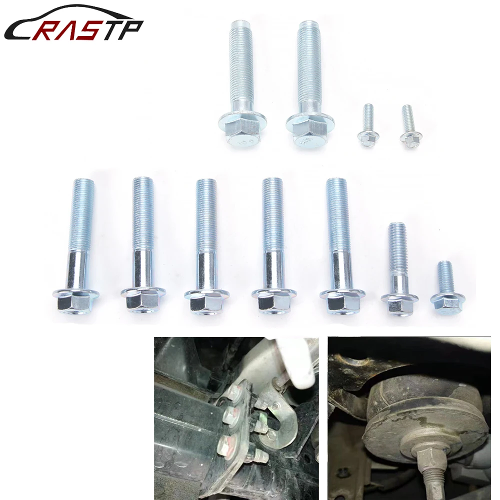 

RASTP-12Pcs Transmission Bolt Kit Stainless Steel For Honda Acura Integra B Series B16 B18 B20 5spd EM1090