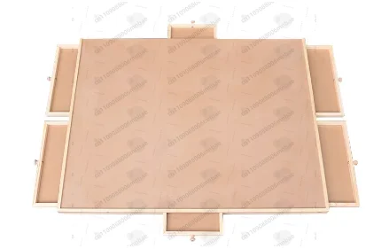Wooden Rotating Puzzle Table, Educational Stress-relief Puzzle Toy Table, Interactive Wooden Puzzle Board