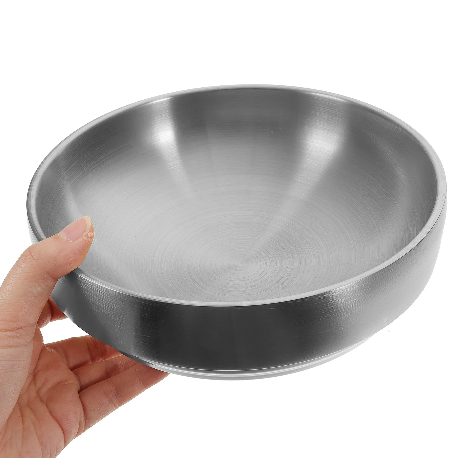 

Double Layer Cold Noodle Stainless Steel Fruit Salad Serving Bowl Household Kitchen Food Container Multipurpose Mixing