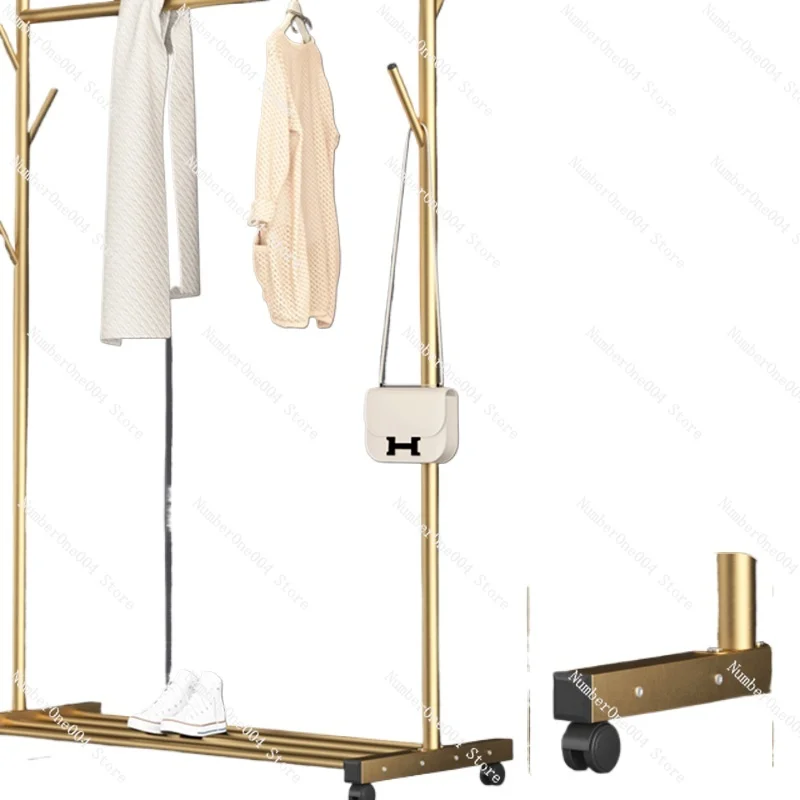 

Clothes Golden Coat Rack Standing Organizer Coat Rack Wheels Bedroom Cabinets Organizer Perchero De Pie Hanger In The Hallway