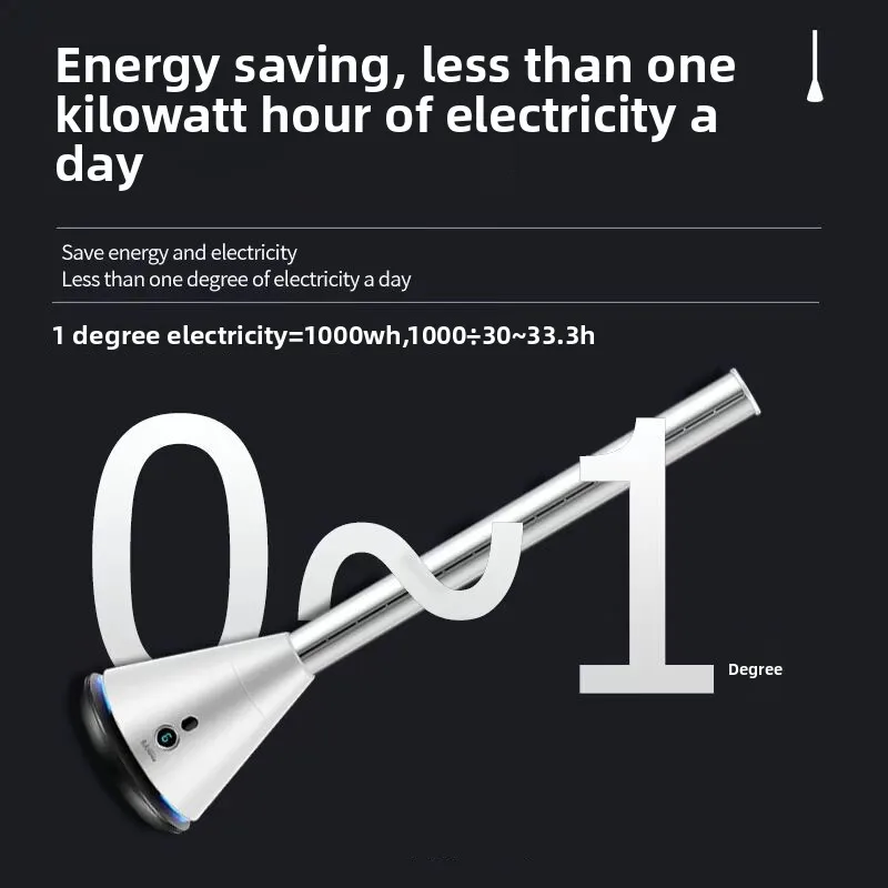 家庭用ブレードレスファンミュート省エネリモコン広角空気供給8速度調整安全アンチピンチハンドオフィス