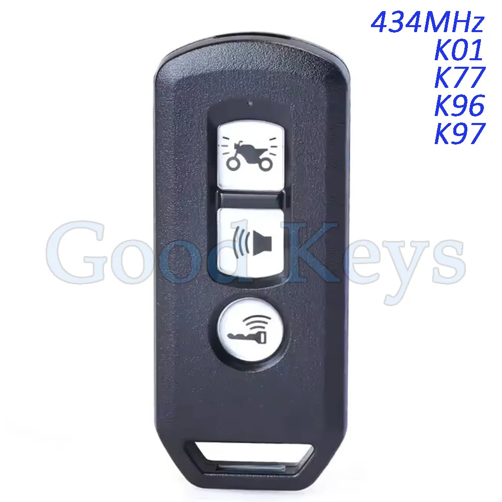 KEYECU K01 K77 K96 K97 Smart Keyless Remote Key Fob for Honda Motorcycle X-ADV SH 300 150 125 Forza PCX 150 Hybrid ID47 434MHz