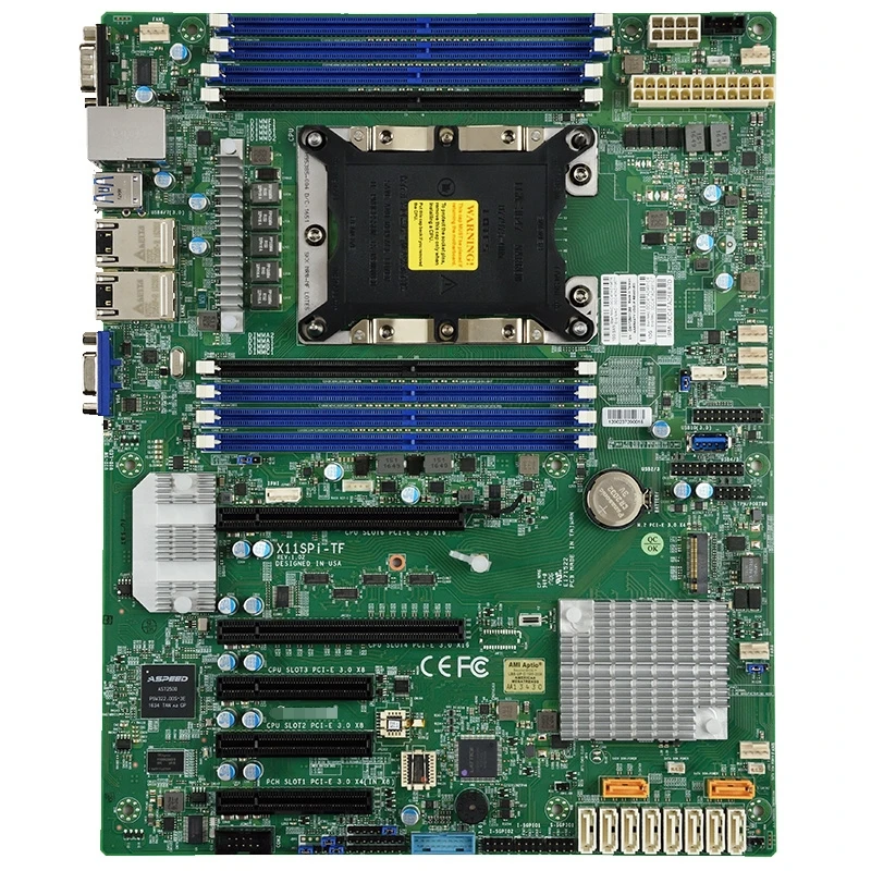 X11SPi-TF for Supermicro Single-channel Motherboard LGA3647 Dual 10G Ethernet Port C622 Chip M.2 IPMI