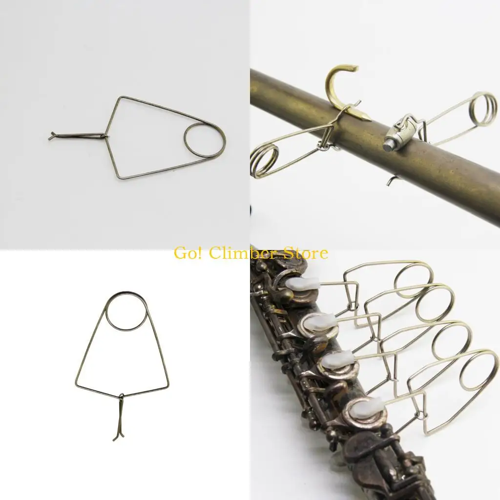 Q84C Instrument Soldering Support Clamp, Stainless Steel Repair Positioning Tool with Loop Base for Brass Service Work