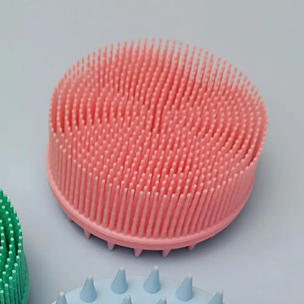 

Silicone Bath Brush for Adults and Kids Gentle Exfoliating Body Scrubber with Hanging Ring Sensory Tool Baby