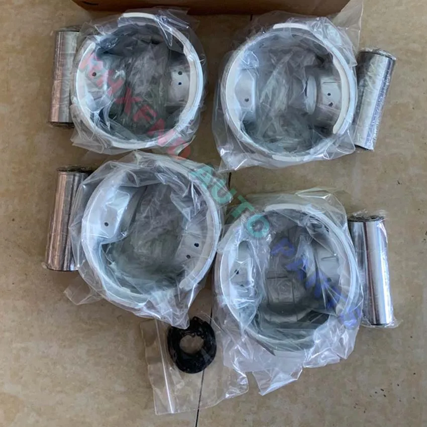 

Engine repair kits 4 pieces 13101-54101 3L Pistons with pin and Clips with piston ring For Toyota HIACE Van 2779CC
